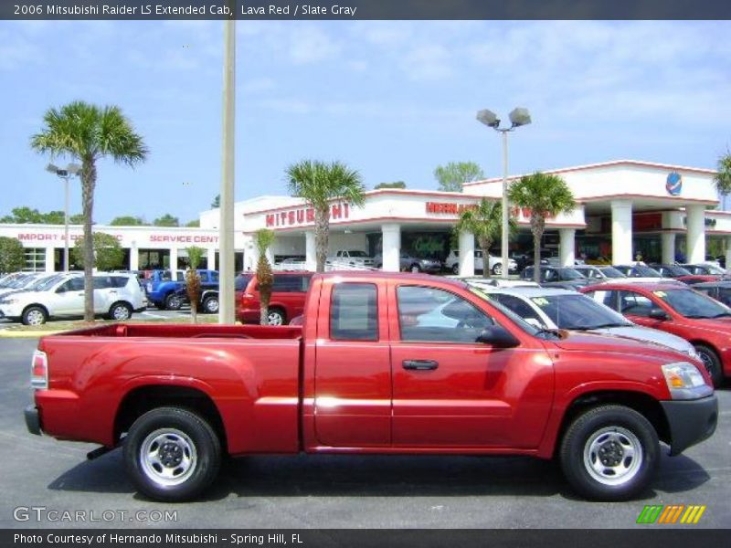 Lava Red / Slate Gray 2006 Mitsubishi Raider LS Extended Cab