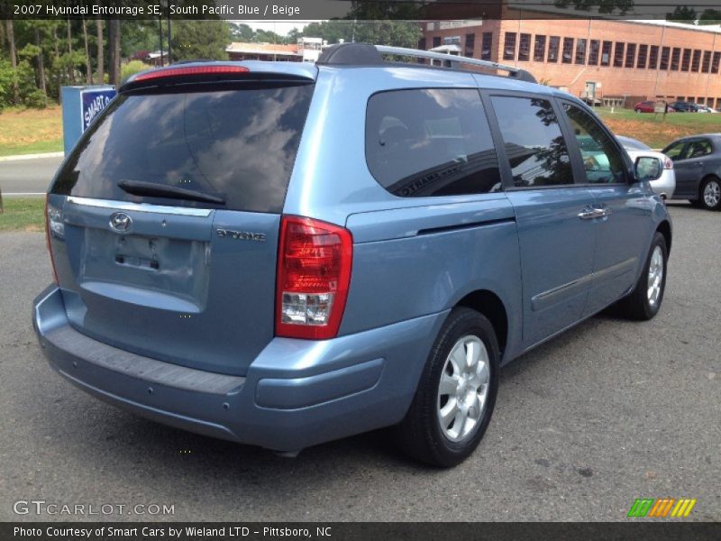 South Pacific Blue / Beige 2007 Hyundai Entourage SE