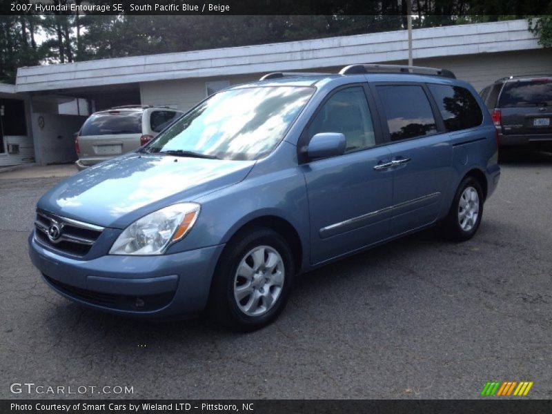 South Pacific Blue / Beige 2007 Hyundai Entourage SE