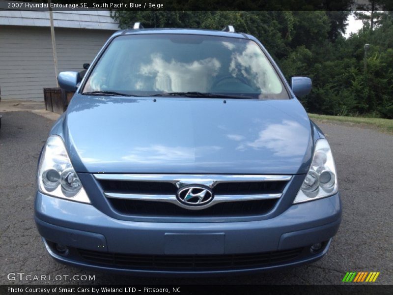 South Pacific Blue / Beige 2007 Hyundai Entourage SE