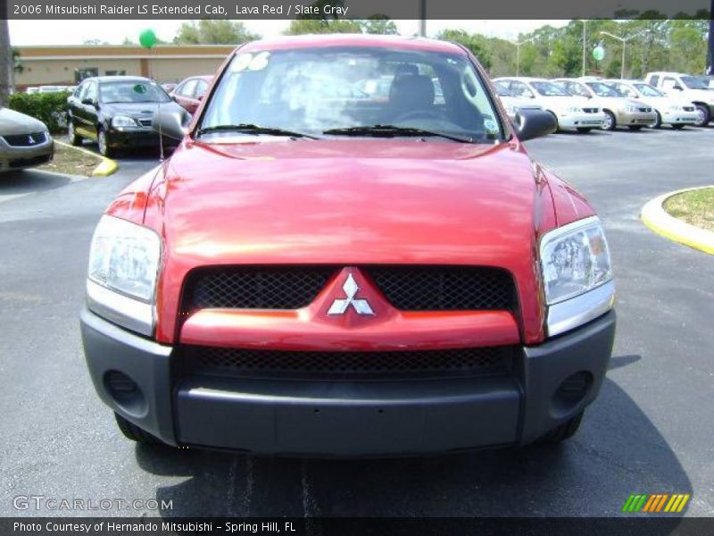 Lava Red / Slate Gray 2006 Mitsubishi Raider LS Extended Cab
