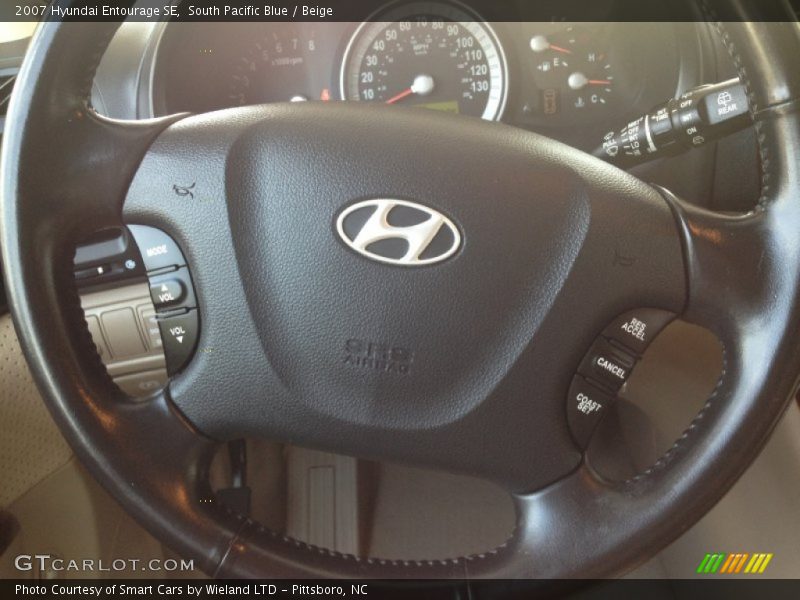 South Pacific Blue / Beige 2007 Hyundai Entourage SE