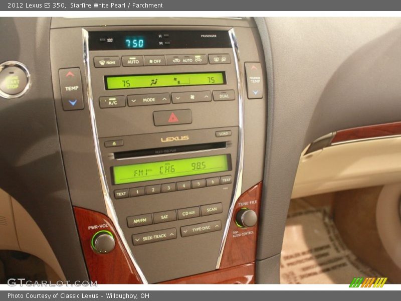 Starfire White Pearl / Parchment 2012 Lexus ES 350