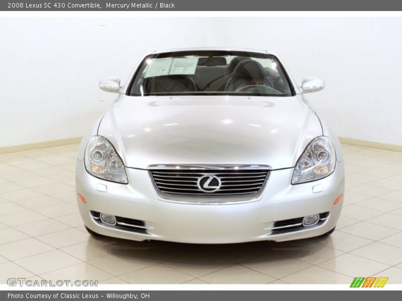 Mercury Metallic / Black 2008 Lexus SC 430 Convertible