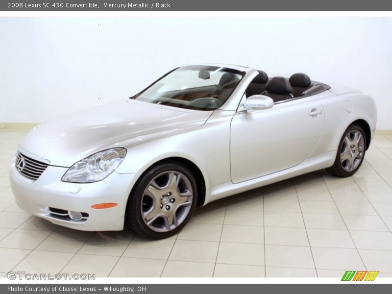 Mercury Metallic / Black 2008 Lexus SC 430 Convertible