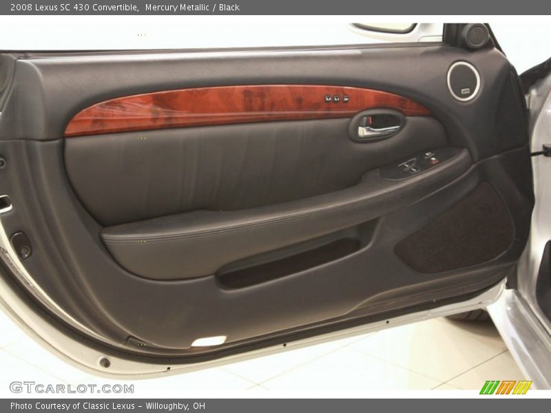 Mercury Metallic / Black 2008 Lexus SC 430 Convertible