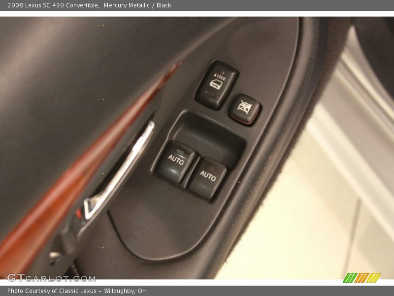 Mercury Metallic / Black 2008 Lexus SC 430 Convertible
