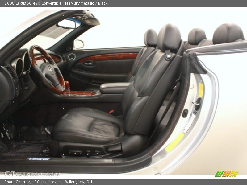 Mercury Metallic / Black 2008 Lexus SC 430 Convertible