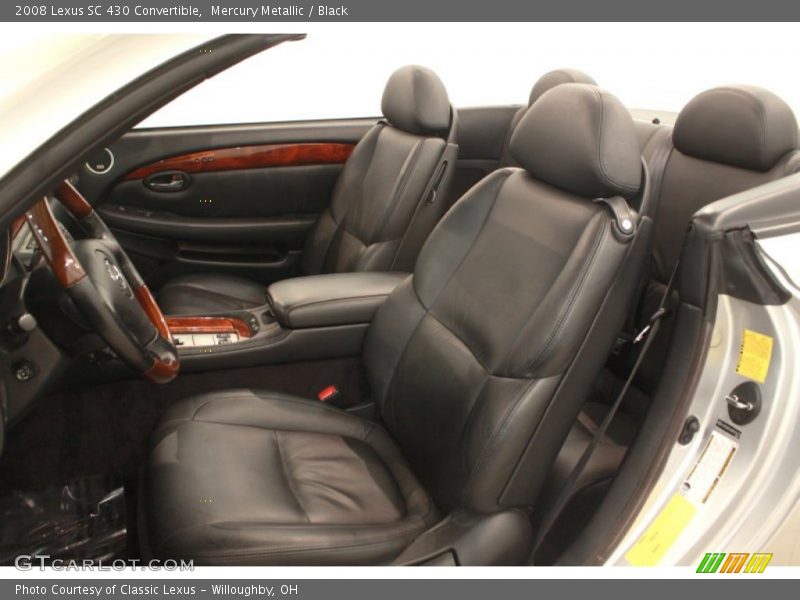 Mercury Metallic / Black 2008 Lexus SC 430 Convertible
