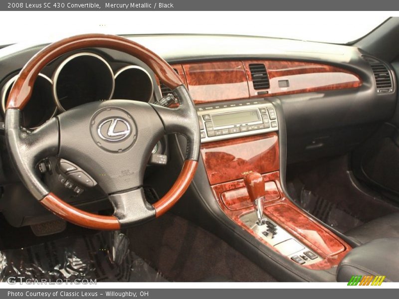 Mercury Metallic / Black 2008 Lexus SC 430 Convertible