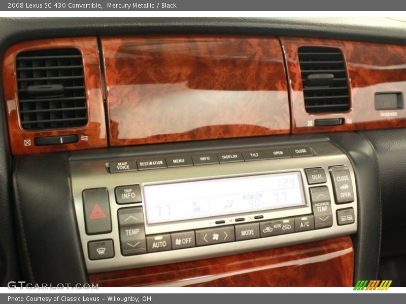 Mercury Metallic / Black 2008 Lexus SC 430 Convertible