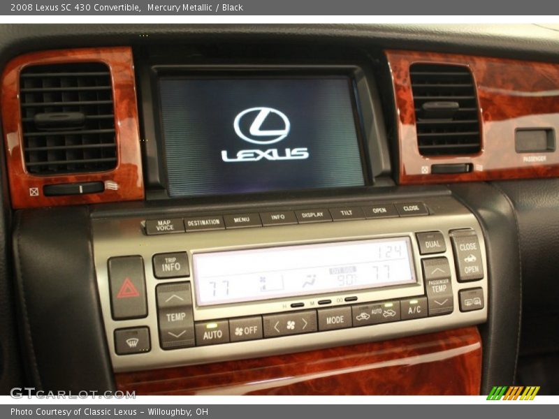 Mercury Metallic / Black 2008 Lexus SC 430 Convertible