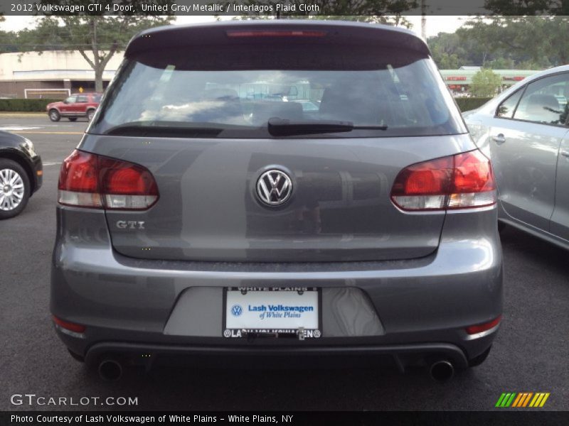 United Gray Metallic / Interlagos Plaid Cloth 2012 Volkswagen GTI 4 Door