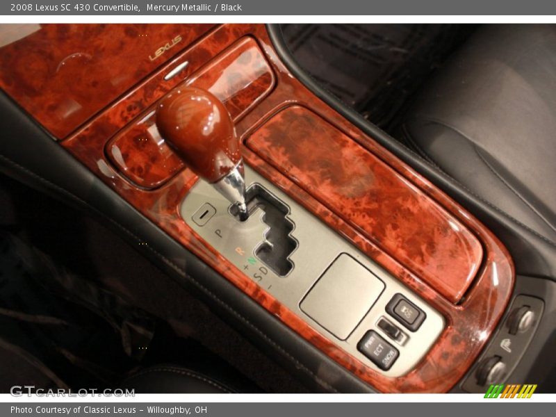 Mercury Metallic / Black 2008 Lexus SC 430 Convertible