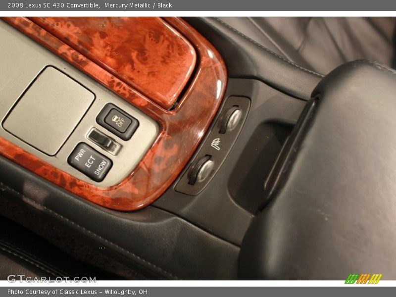 Mercury Metallic / Black 2008 Lexus SC 430 Convertible
