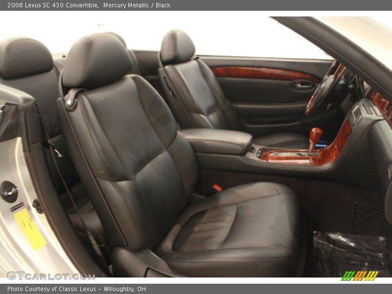 Mercury Metallic / Black 2008 Lexus SC 430 Convertible