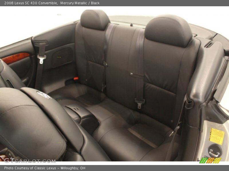 Mercury Metallic / Black 2008 Lexus SC 430 Convertible