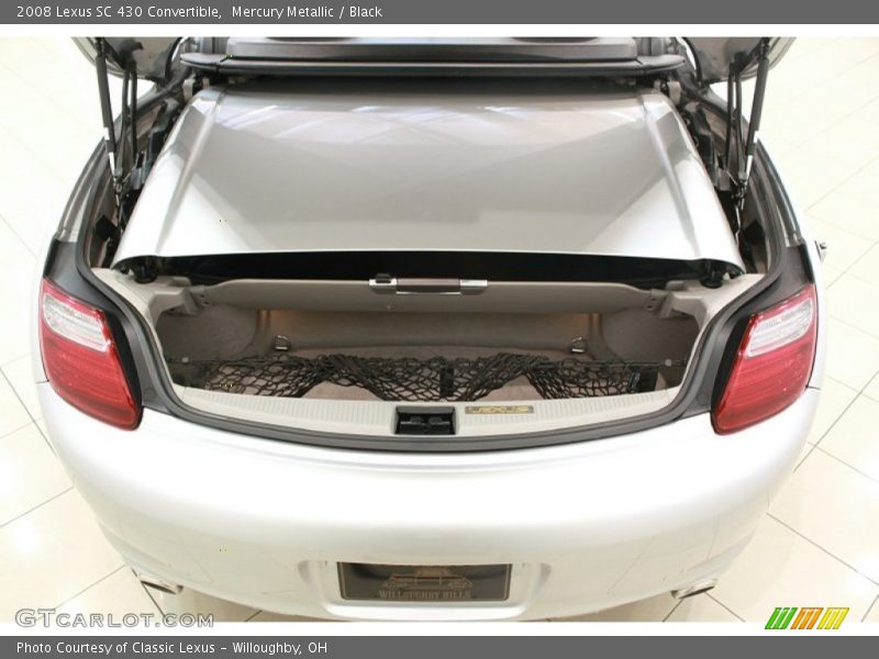 Mercury Metallic / Black 2008 Lexus SC 430 Convertible