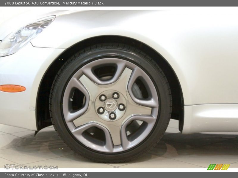 Mercury Metallic / Black 2008 Lexus SC 430 Convertible
