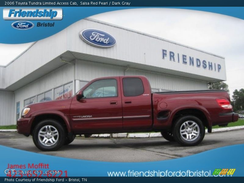 Salsa Red Pearl / Dark Gray 2006 Toyota Tundra Limited Access Cab