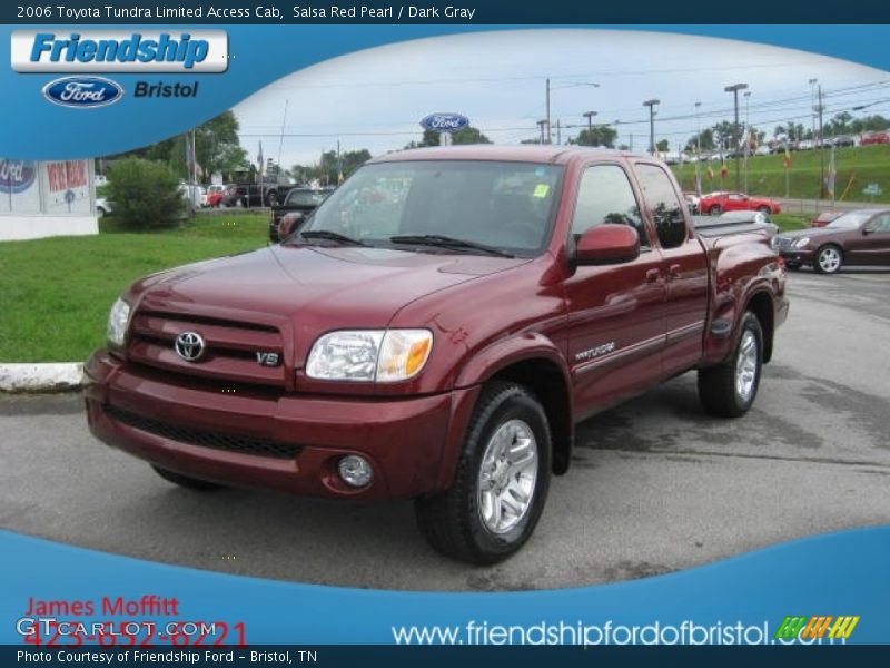 Salsa Red Pearl / Dark Gray 2006 Toyota Tundra Limited Access Cab