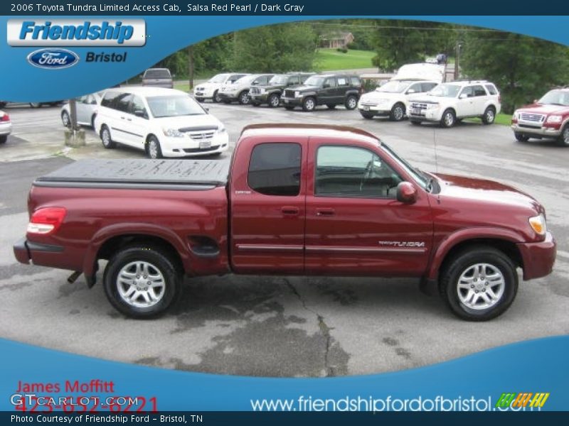 Salsa Red Pearl / Dark Gray 2006 Toyota Tundra Limited Access Cab