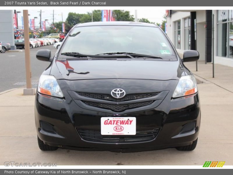 Black Sand Pearl / Dark Charcoal 2007 Toyota Yaris Sedan