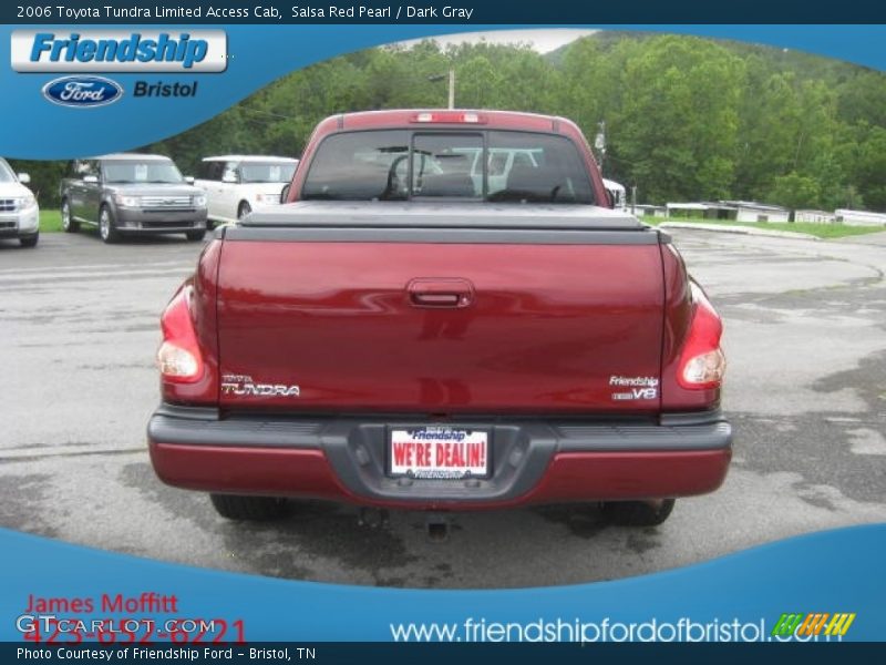 Salsa Red Pearl / Dark Gray 2006 Toyota Tundra Limited Access Cab