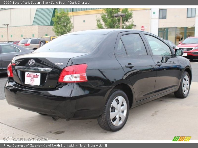 Black Sand Pearl / Dark Charcoal 2007 Toyota Yaris Sedan