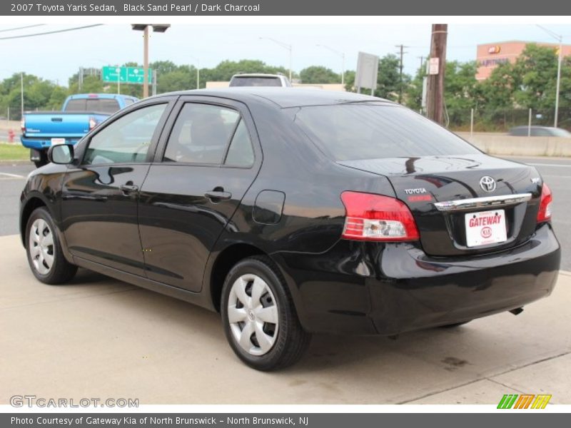 Black Sand Pearl / Dark Charcoal 2007 Toyota Yaris Sedan