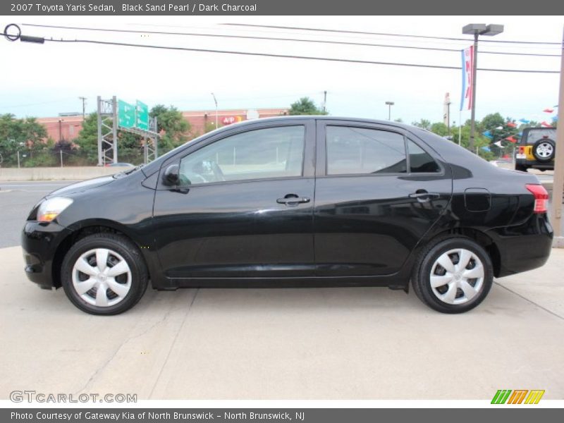 Black Sand Pearl / Dark Charcoal 2007 Toyota Yaris Sedan