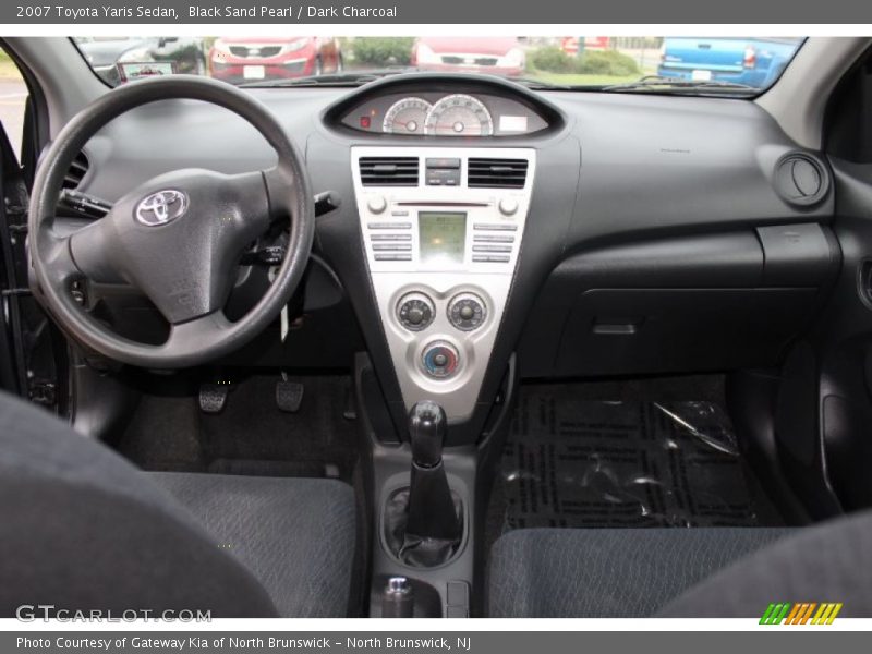 Black Sand Pearl / Dark Charcoal 2007 Toyota Yaris Sedan