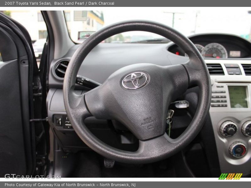 Black Sand Pearl / Dark Charcoal 2007 Toyota Yaris Sedan