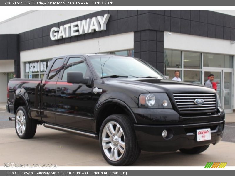 Black / Black 2006 Ford F150 Harley-Davidson SuperCab 4x4