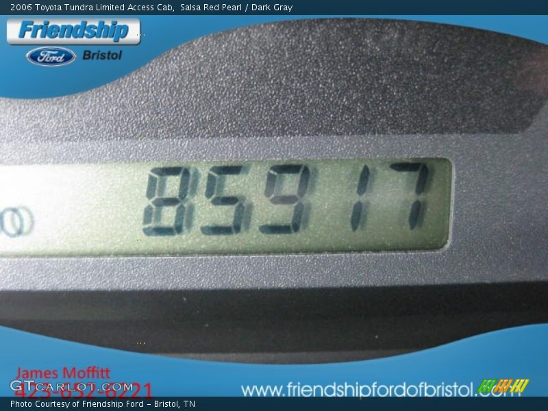 Salsa Red Pearl / Dark Gray 2006 Toyota Tundra Limited Access Cab