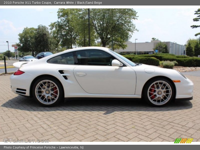 Carrara White / Black/Sand Beige 2010 Porsche 911 Turbo Coupe