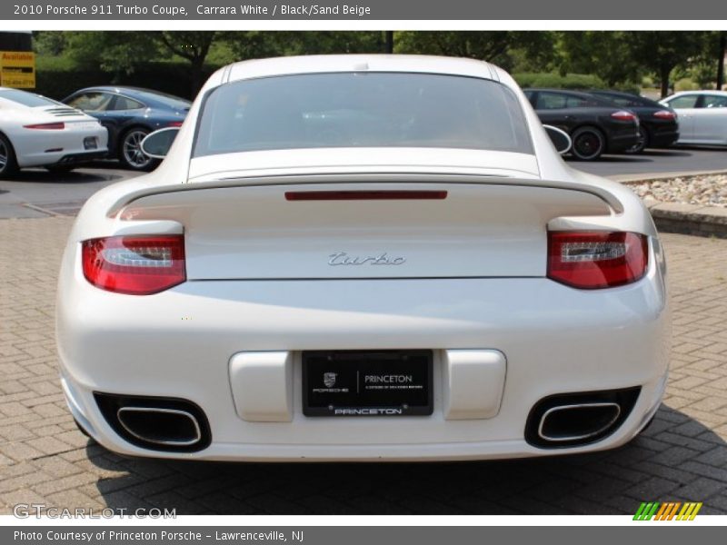 Carrara White / Black/Sand Beige 2010 Porsche 911 Turbo Coupe