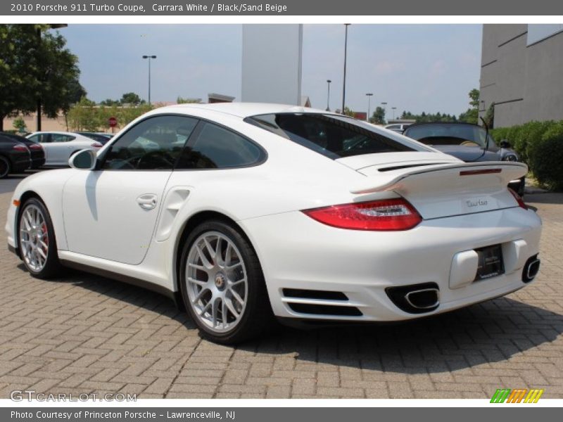 Carrara White / Black/Sand Beige 2010 Porsche 911 Turbo Coupe