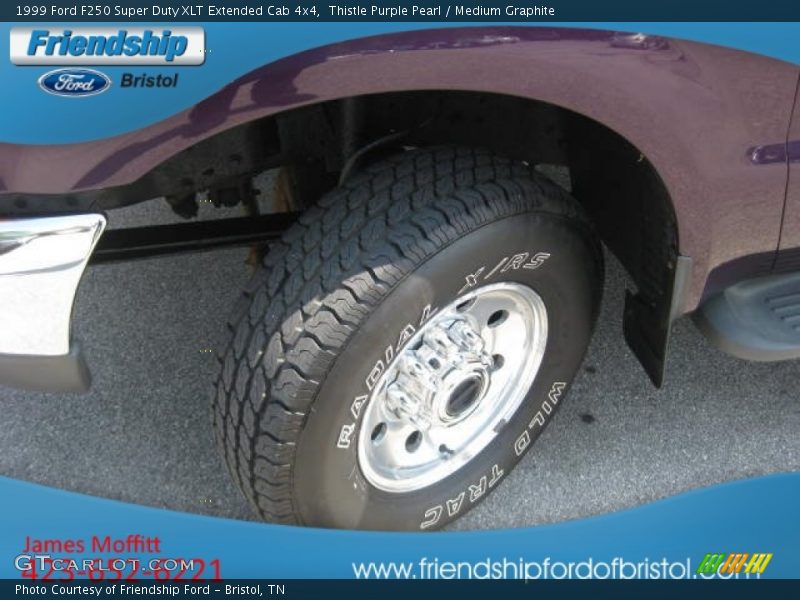 Thistle Purple Pearl / Medium Graphite 1999 Ford F250 Super Duty XLT Extended Cab 4x4