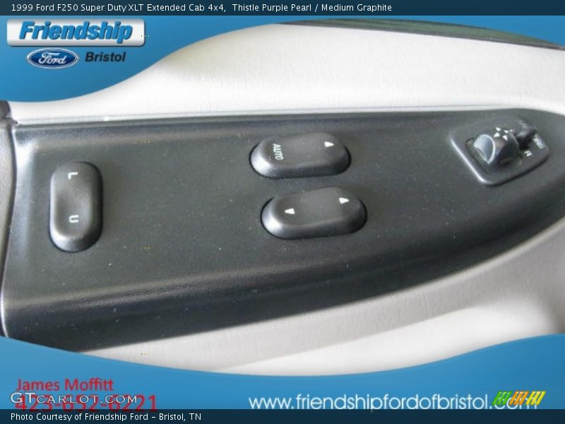 Thistle Purple Pearl / Medium Graphite 1999 Ford F250 Super Duty XLT Extended Cab 4x4