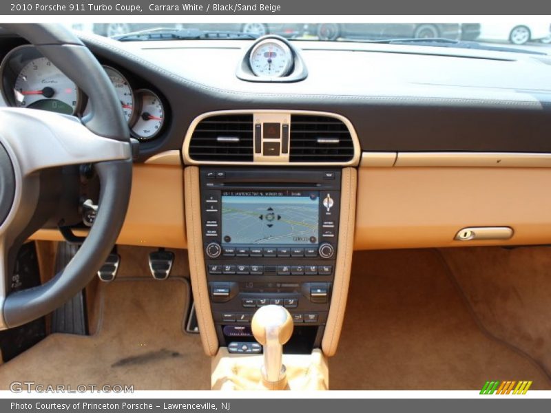 Carrara White / Black/Sand Beige 2010 Porsche 911 Turbo Coupe