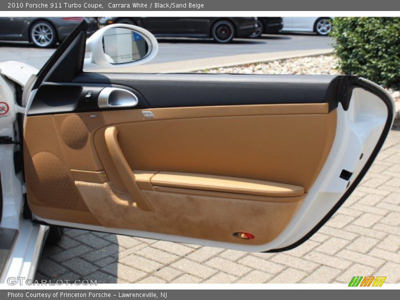 Carrara White / Black/Sand Beige 2010 Porsche 911 Turbo Coupe