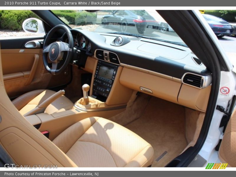 Carrara White / Black/Sand Beige 2010 Porsche 911 Turbo Coupe