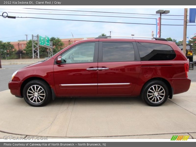 Claret Red / Gray 2012 Kia Sedona EX