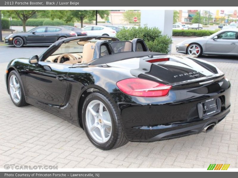 Black / Luxor Beige 2013 Porsche Boxster