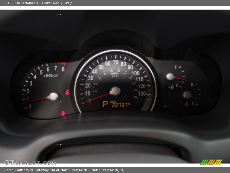 Claret Red / Gray 2012 Kia Sedona EX