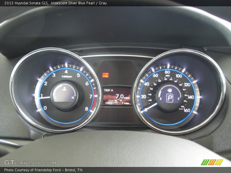 Iridescent Silver Blue Pearl / Gray 2013 Hyundai Sonata GLS