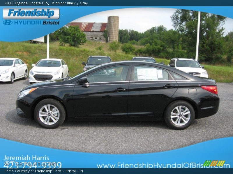 Midnight Black / Gray 2013 Hyundai Sonata GLS