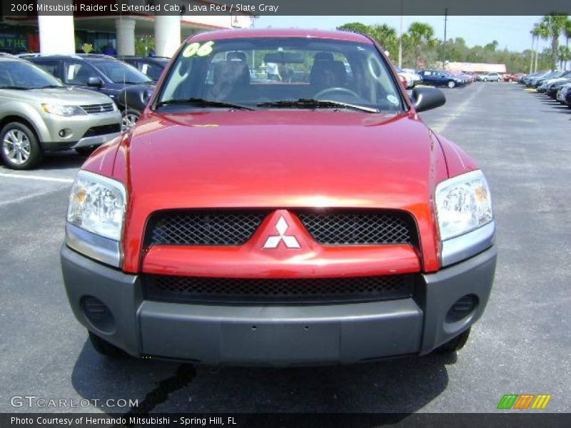 Lava Red / Slate Gray 2006 Mitsubishi Raider LS Extended Cab