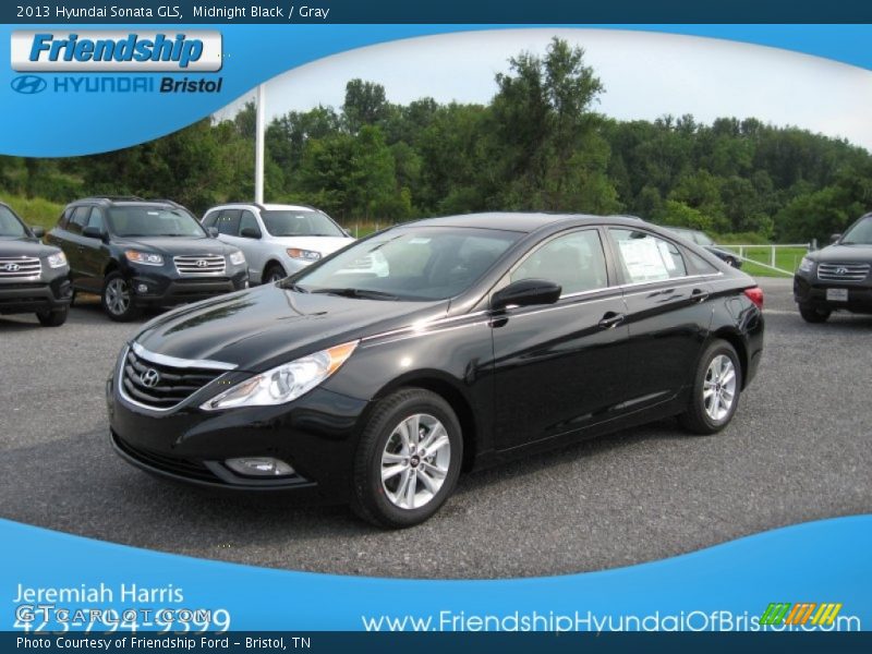 Midnight Black / Gray 2013 Hyundai Sonata GLS